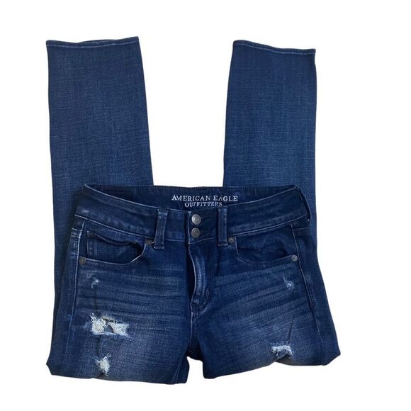 AEO Artist Crop Jeans Sz 4 - Picture 7 of 11